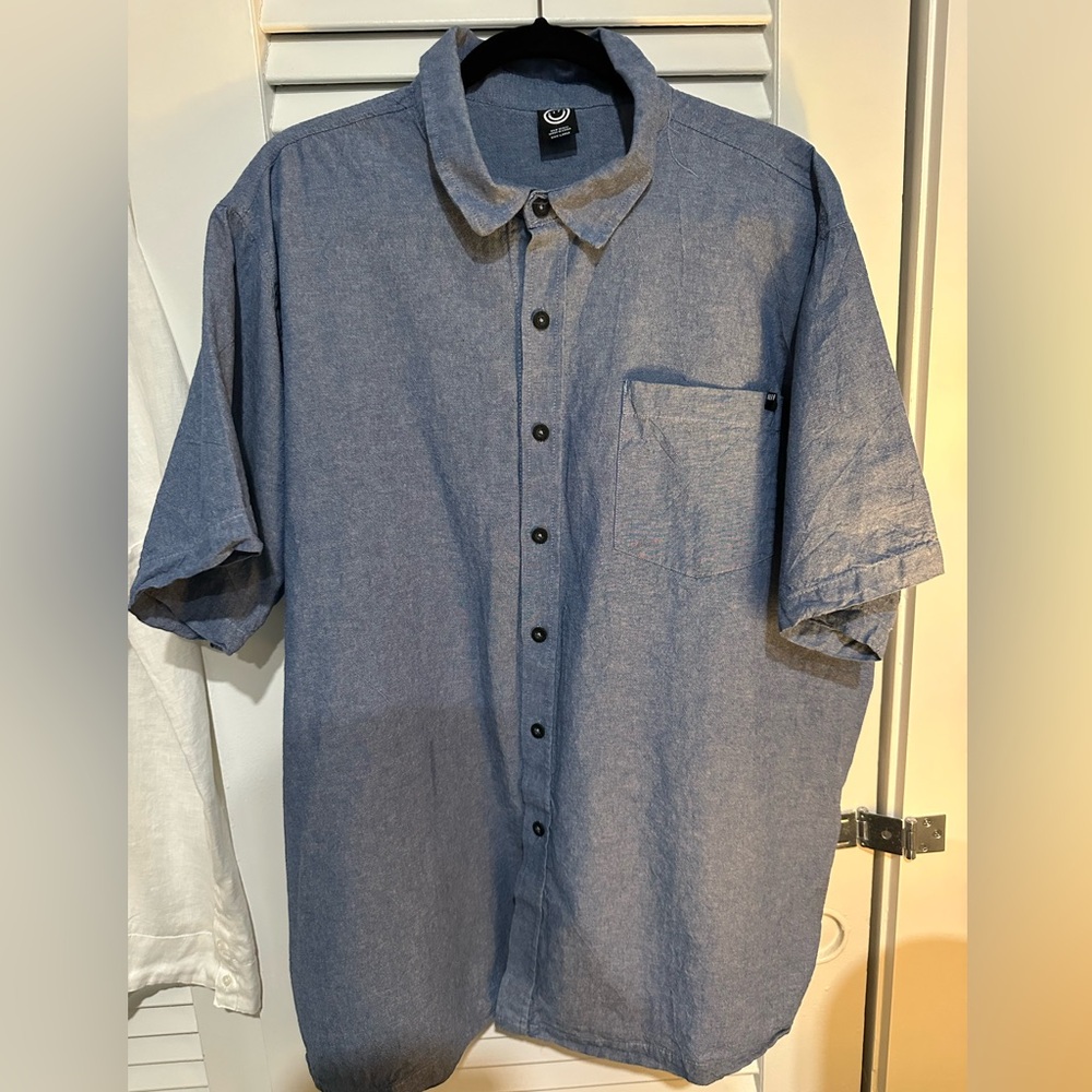 Neff Men's Denim Blue Casual Shirt